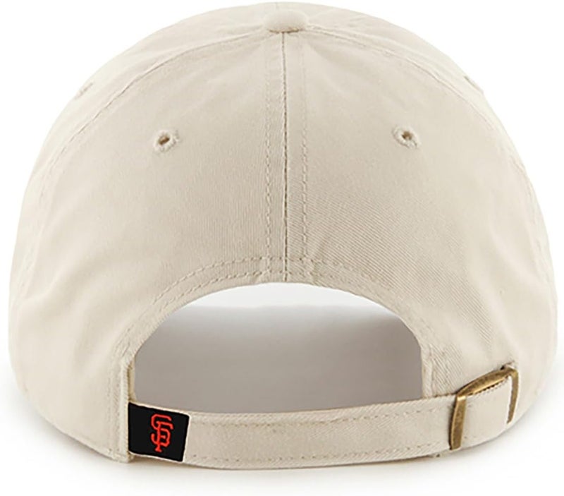 47 Brand MLB Natural Primary Logo Clean Up Adjustable Baseball Cap Hat, Adult One Size Fits All - Image 2